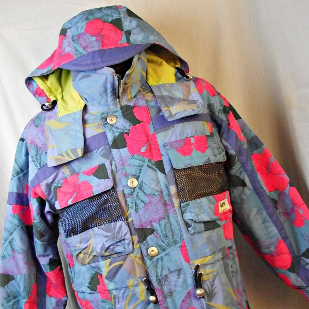 L'Agression Weekend Party Mens 1990s Ski Parka Jacket Snowboarding Medium